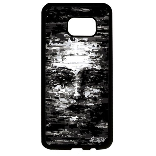 фото Противоударный чехол на телефон // galaxy s7 edge // "женское лицо" воображение искусственный, utaupia, серый