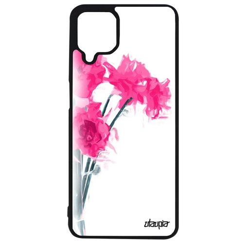 фото Защитный чехол для смартфона // samsung galaxy a12 // "цветы" аромат букет, utaupia, серый