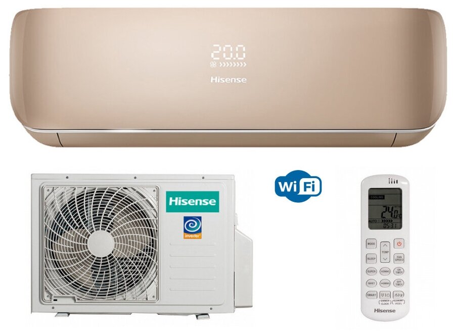 Сплит-система Hisense Premium CHAMPAGNE SUPER DC Inverter AS-13UW4SVETG157(С)