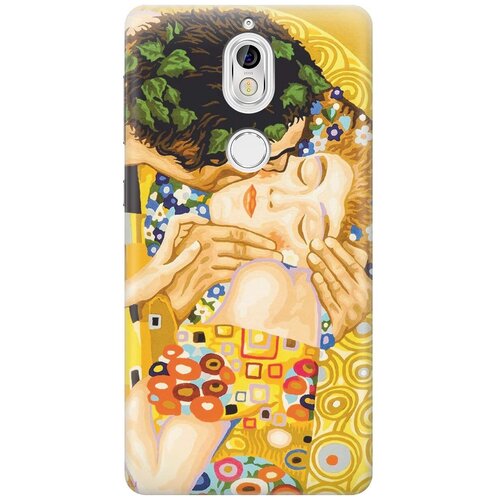 фото Силиконовый чехол на nokia 7 / нокиа 7 с принтом "поцелуй" gosso