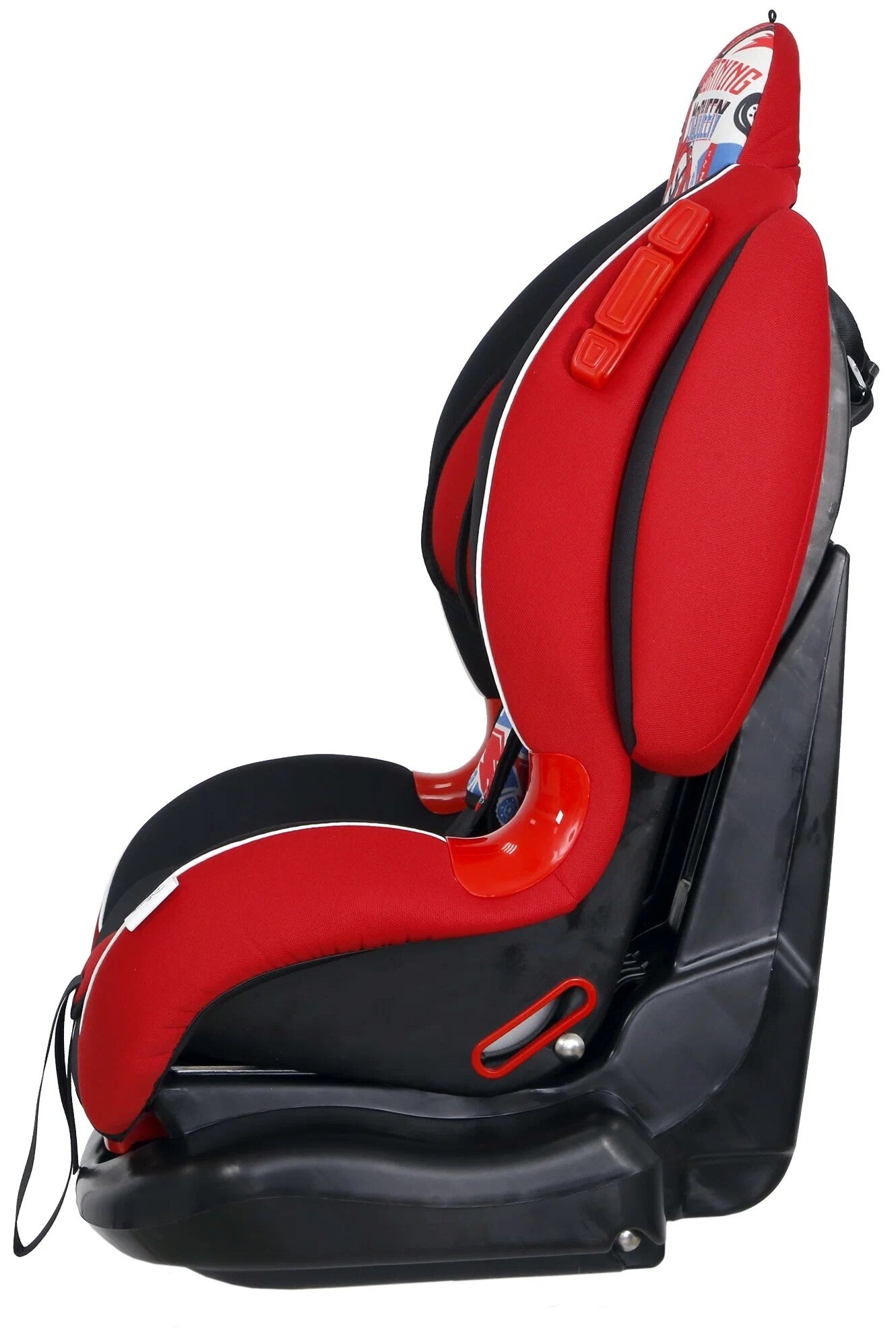 Автокресло Siger Disney Кокон "Тачки. Спидометр" Isofix, 9-25кг, красное - фото №7