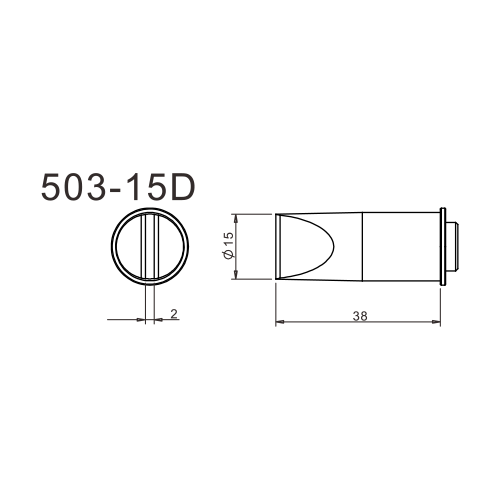 Жало для паяльника Quick 503-15D