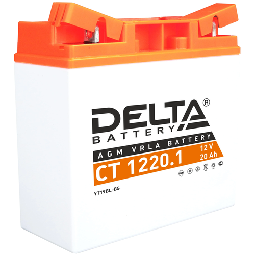 Аккумулятор Delta (YT19BL-BS) CT 1220.1 12В 20Ач 260CCA 181x77x167 мм Обратная (-+)