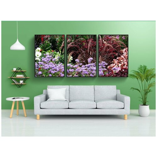 фото Набор модулных постеров для интерьера "флокс, лобелия, скидки" 60x90 см. в тубусе, без рамки lotsprints