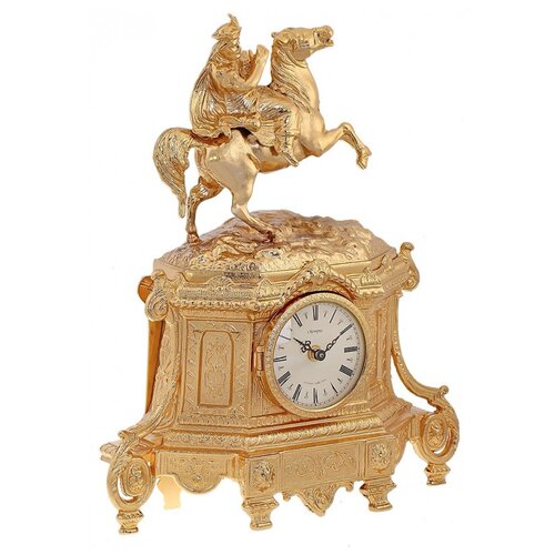 Часы настольные Olympus Brass Георгий Победоносец gold
