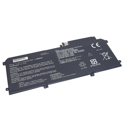 Аккумуляторная батарея для ноутбука Asus ZenBook UX330 (C31N1610-3S1P) 11.55V 3000mAh OEM черная