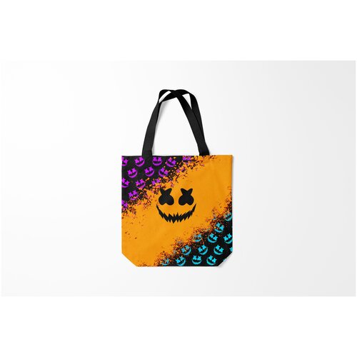 фото Сумка-шоппер / 40х40 см / разная музыка / marshmello halloween маршмелло хеллоуин burnettie