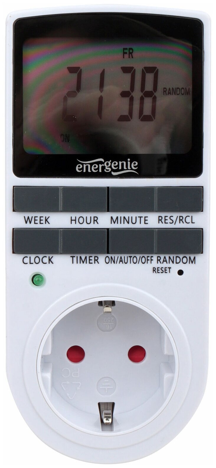 Розетка с таймером Energenie EG-SST-01 LCD-дисплей 23 . электронное управление 10 программ