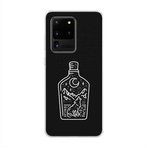 фото Силиконовый чехол "бутылка арт" на samsung galaxy s20 ultra / самсунг галакси s20 ультра case place