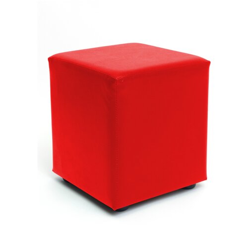 Пуф Masscomplekt, экокожа, красный