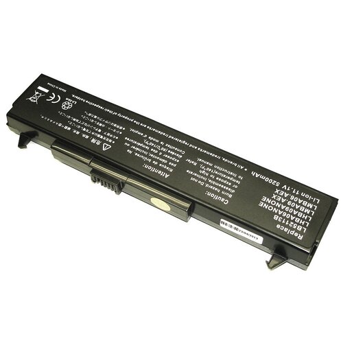 Аккумулятор для ноутбука LG LB32111B, LB52113D, LB62115E 11,1V 5200mAh код mb006347 клавиатура для ноутбука lg lw60 lw70 lw65 lw75 ls70 m70 черная