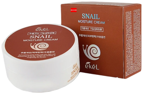 Ekel увлажняющий крем для лица с муцином улитки Moisture Cream Snail, 100 мл