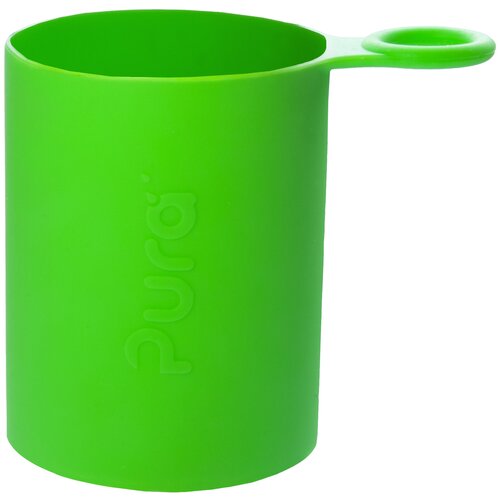 фото Силиконовый чехол для бутылочки pura зеленый