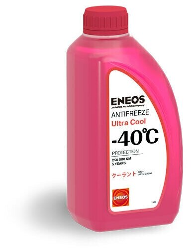 ENEOS Z0079 Антифриз G12+ ENEOS Ultra Cool готовый 1кг -40°С розовый