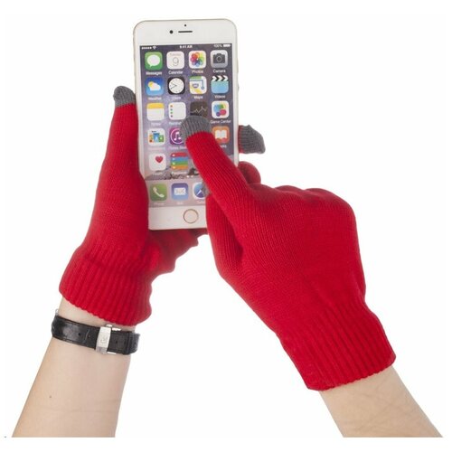 фото Подарки перчатки для сенсорных экранов "scroll" красного цвета