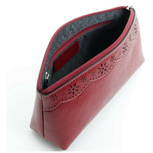 фото Женская кожаная косметичка sergio valentini св 8086-5008 красный