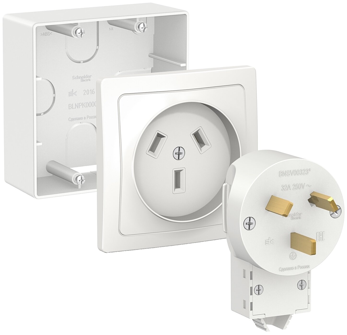 фото Розетка с вилкой (комплект) Systeme Electric BLNSK003231 32 А