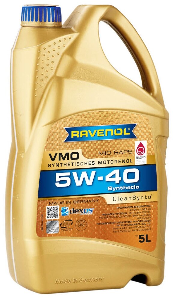RAVENOL 1111133-005-01-999 Моторное масло RAVENOL VMO SAE 5W-40 (5л) new 1шт