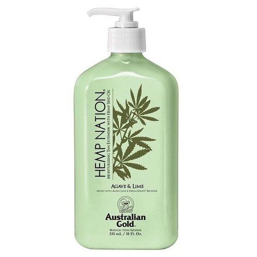 Лосьон питательный для тела Australian Gold Hemp Agave and Lime 535 мл с комплексом усиления оттенка загара