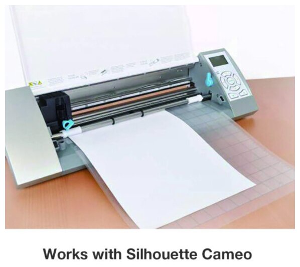 Адаптированный Стандартный мат для плоттера с рабочим полем 20х30см, прозрачный клейкий коврик с измерительной сеткой для Silhouette Cameo