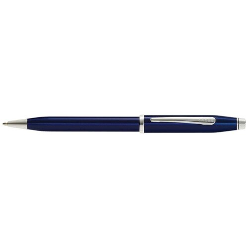 Шариковая ручка Cross Century II Blue lacquer, синий лак с отделкой родием