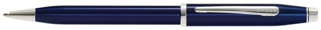 Шариковая ручка Cross Century II Blue lacquer, синий лак с отделкой родием