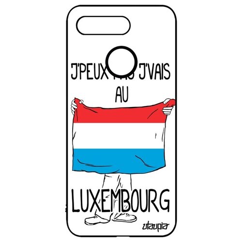 фото Противоударный чехол на телефон // honor v20 / view 20 // "еду в люксембург" путешествие принт, utaupia, белый