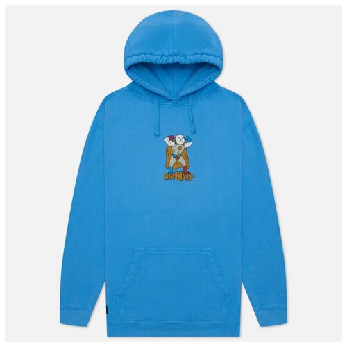 фото Мужская толстовка ripndip sidekick hoodie голубой , размер m