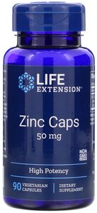 Капсулы Life Extension Zinc Caps, 70 г, 90 шт.