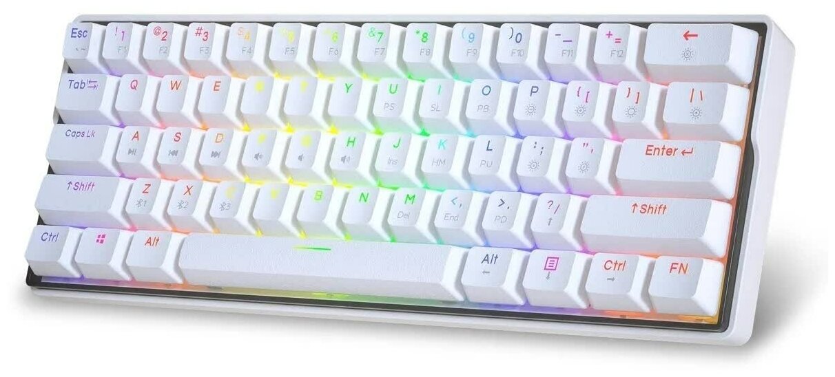 Механическая клавиатура KEMOVE DK61 Snowfox Gateron Yellow switch английская раскладка