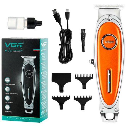 Триммер беспроводной для стрижки волос бороды и усов с аккумулятором высокой емкости Professional Hair Trimmer VGR-262 199900₽