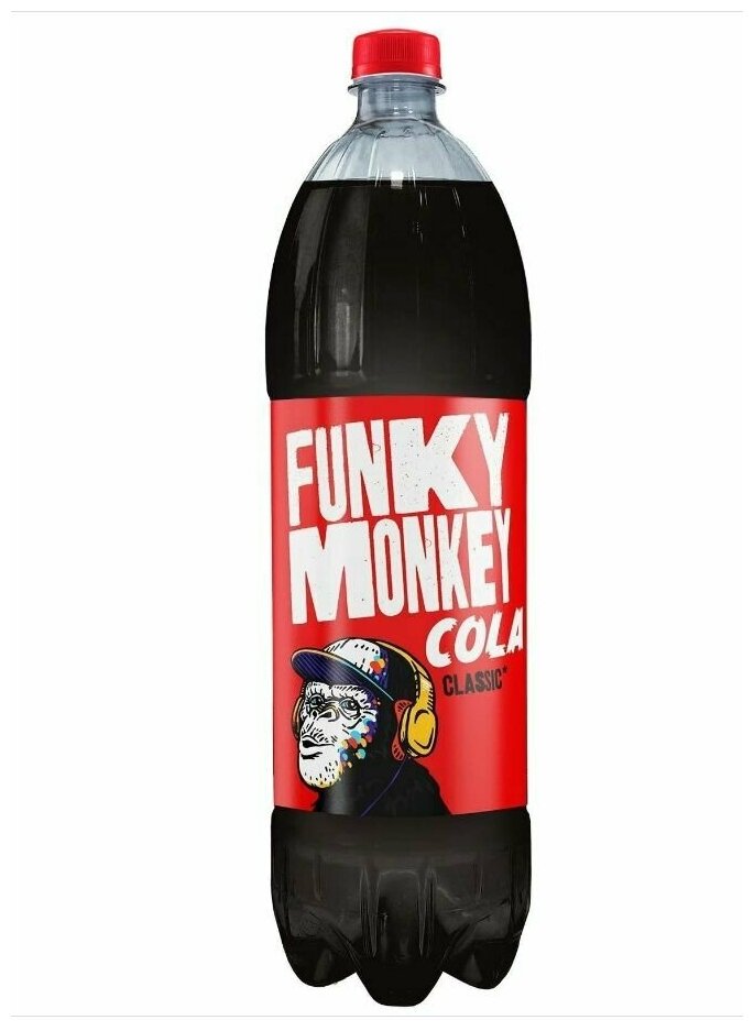 Газированный напиток Funky Monkey Cola (Фанки Манки Кока-Кола) 6 шт по 1,5 л/ Газировка оптом - фотография № 9