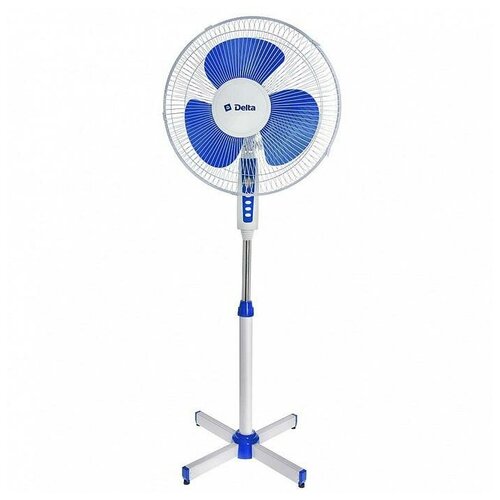 Вентилятор напольный DELTA DL-003N BLUE 45 Вт LED Наклон 154700₽