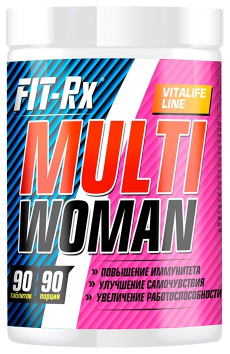 Витаминно-минеральный комплекс FIT-RX Multi Woman, таблетки, 90шт [01070] - фото №1