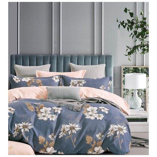 фото Постельное белье boris a+b flowers, 2- спальное (простыня на резинке по кругу)