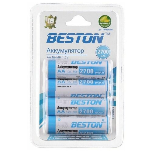 Аккумулятор BESTON AA, 1.2 В, 2700 мАч, NiMH BL4