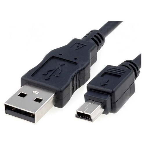 Кабель для зарядки USB - Mini USB 0.8м черный