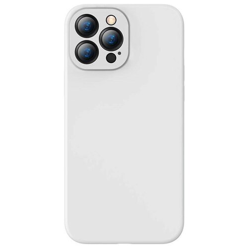 фото Чехол baseus liquid silica gel protective case для iphone 13 pro max, цвет белый (aryt000502)