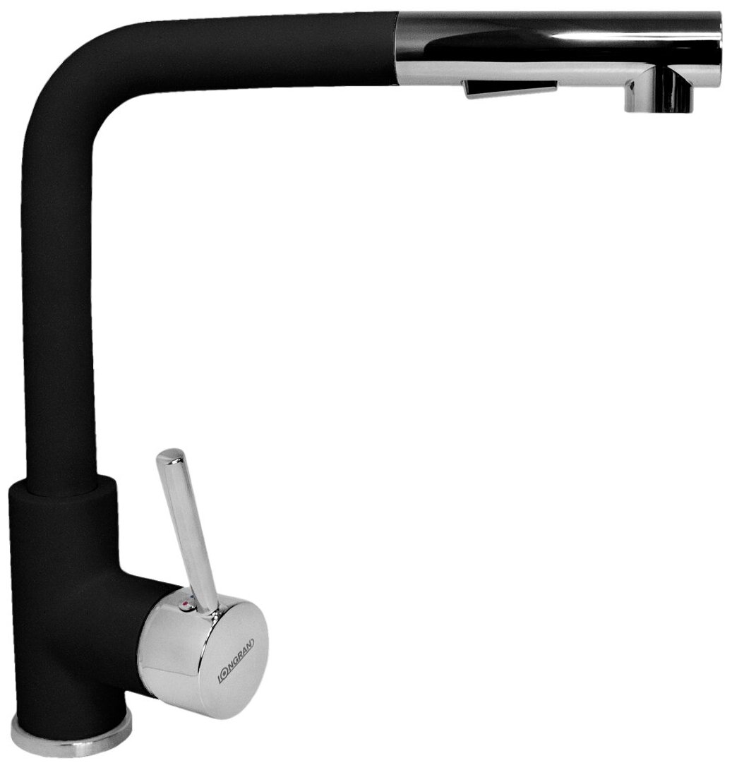 фото Смеситель "Longran" Impact LM2182, Colorado granite выдв. лейка