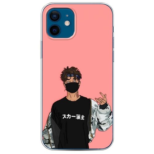фото Силиконовый чехол "в маске 2" на apple iphone 12 / айфон 12 case place