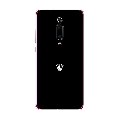 Силиконовый чехол на Xiaomi Redmi K20 Pro / Сяоми Редми К20 Про Белая корона на черном фоне силиконовый чехол на xiaomi redmi 3 pro 3s сяоми редми 3 про белая корона на черном фоне