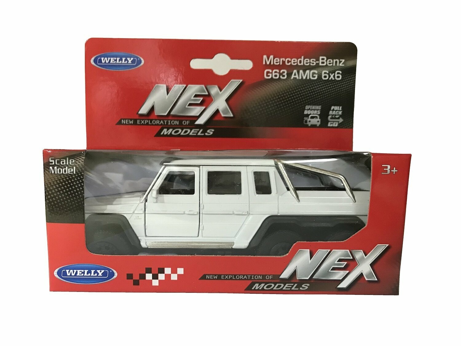 Модель машины 1:34-39 Mercedes-Benz G63 AMG Welly белый