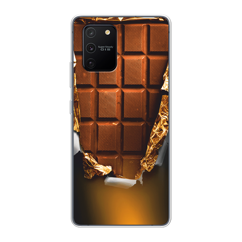 Силиконовый чехол на Samsung Galaxy A91 / Самсунг Галакси А91 Шоколадка