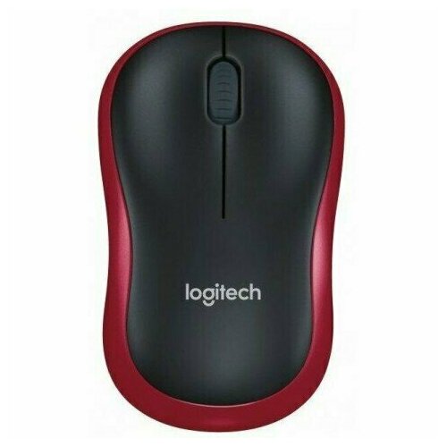 Беспроводная мышь Logitech M186 черныйкрасный 1798₽