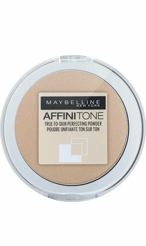 MAYBELLINE NY Пудра компактная Affinitone, Совершенный тон, Тон 21, Натуральный Бежевый, 9 г