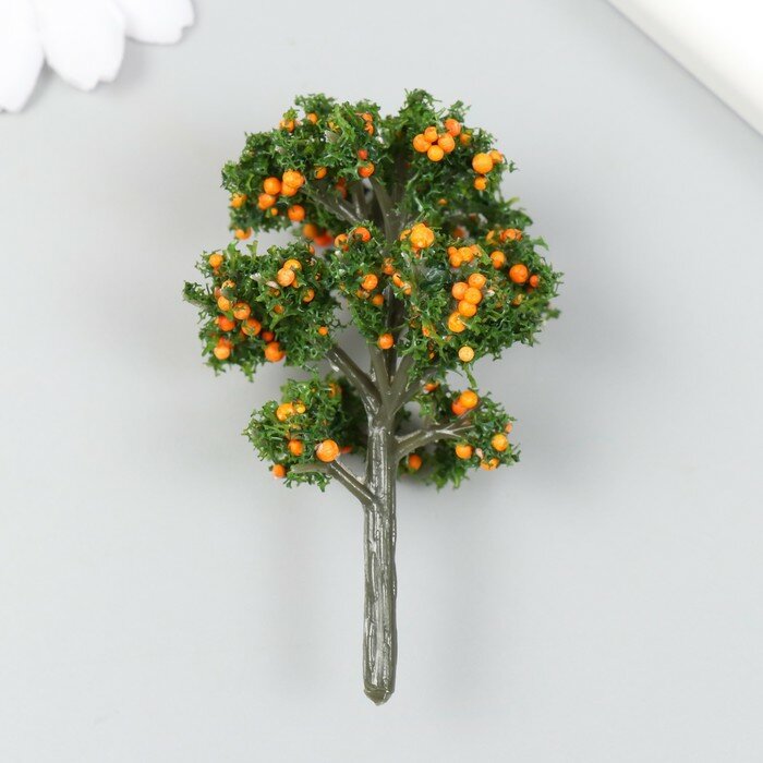 Искусственное растение для творчества пластик "Апельсиновое дерево" 7 см