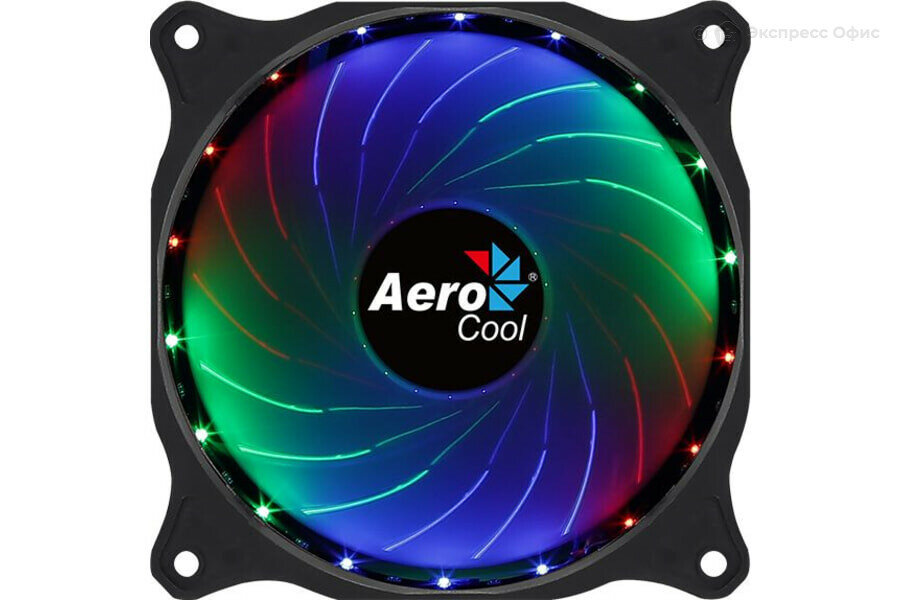 Вентилятор Aerocool Cosmo 12 120x120 4-pin(Molex)24dB 160gr LED Ret