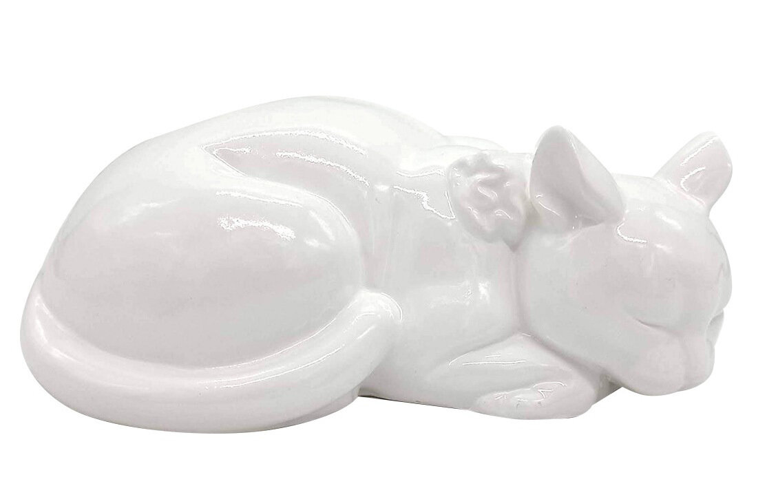 фото Статуэтка Кошка с бантом 14 см КМ