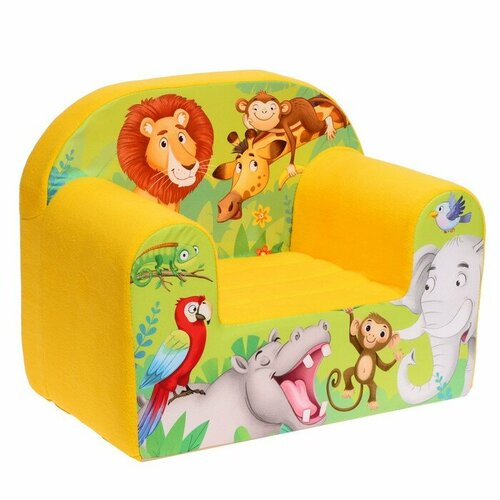 Мягкая игрушка-кресло «Африка», микс мягкая игрушка кресло африка микс