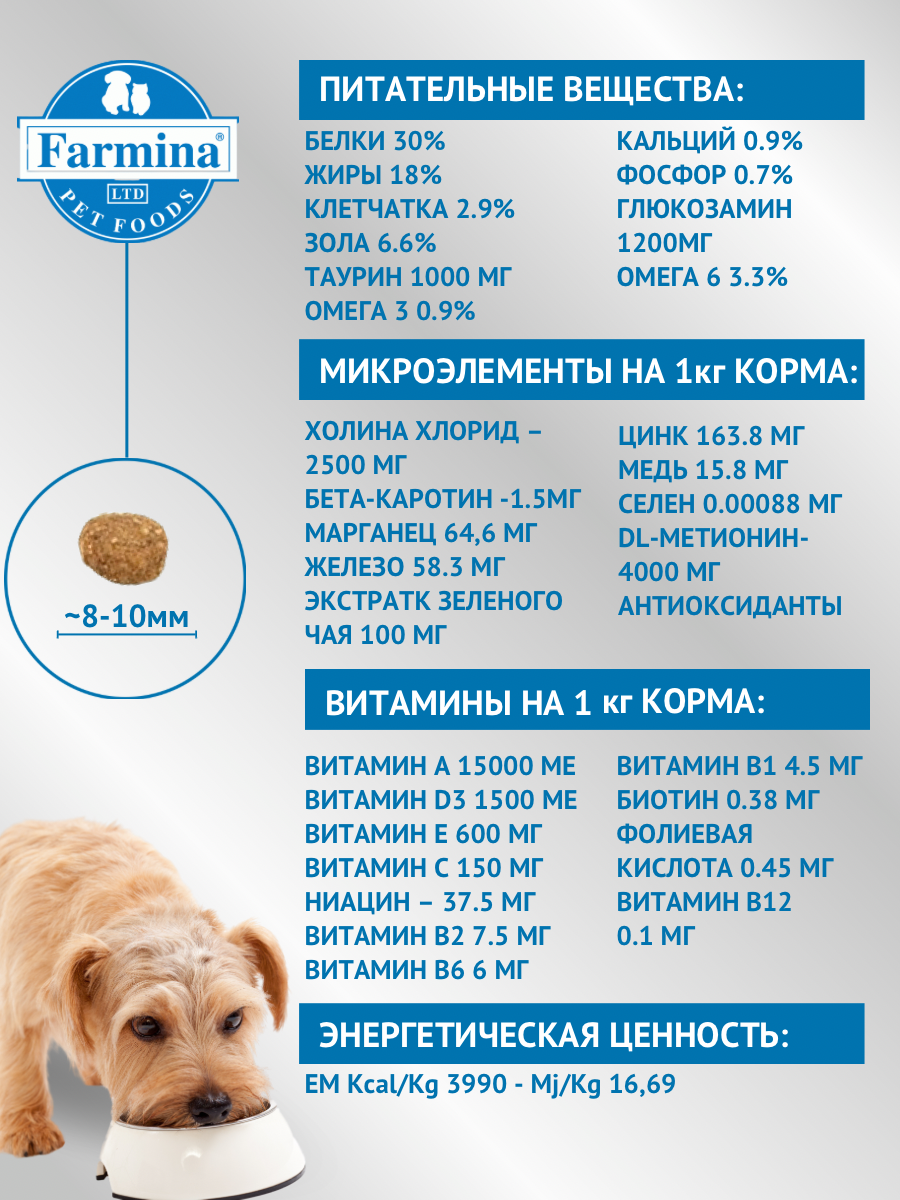 Сухой корм Farmina N&D для взрослых собак миниатюрных пород, треска с апельсином и тыквой, 800г - фото №5